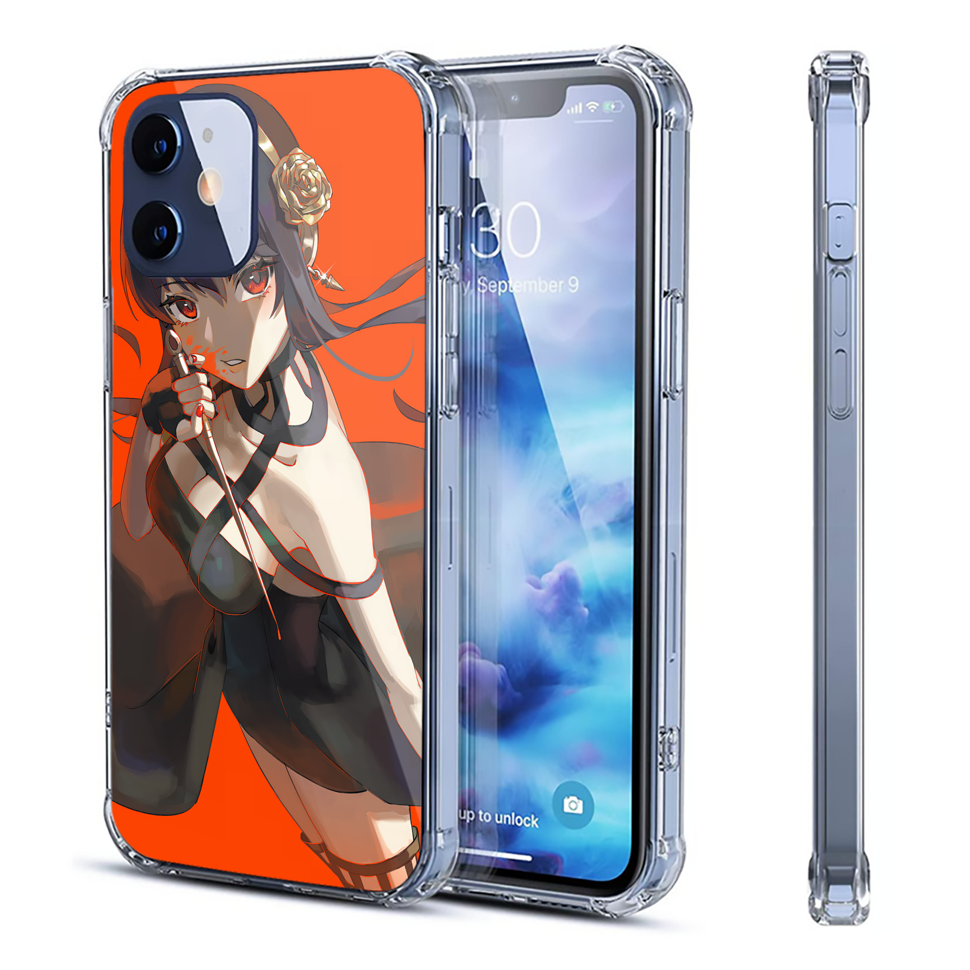 （画像用） SPY×FAMILY间谍家家酒 【iPhone 12シリーズ対応】透明スマホケース（クリアソフトケース）